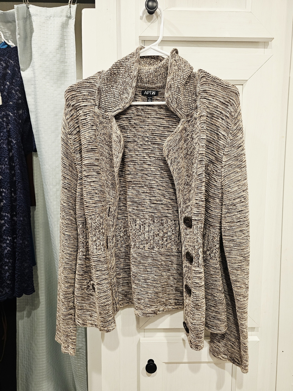 Apt. 9 Women's Marled Brown Cardigan Sweater